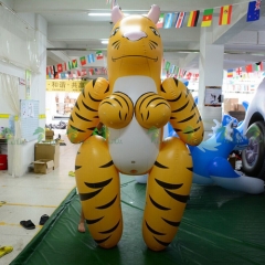 Inflatable Tiger Girl With 3D Artworks