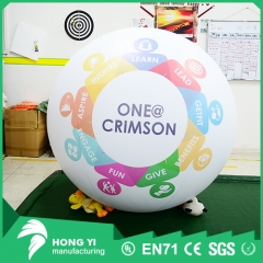 Giant air floating helium inflatable advertising ball for outdoor advertising promotion