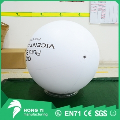 PVC inflatable white advertising balloon with LED light