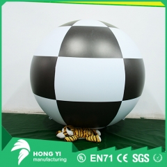 Black and white plaid inflatable beach balloon