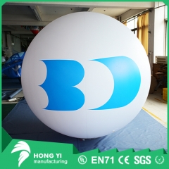 Giant LED advertising pattern print inflatable white advertising ball