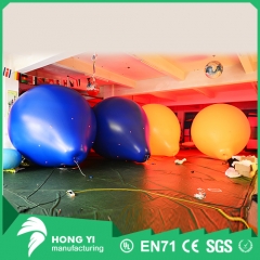 Giant LED lifting inflatable color ball for decoration exhibition