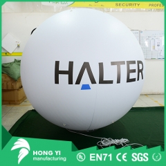 Giant merchant name print inflatable white helium balloon