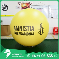 Outdoor giant inflatable yellow advertising print balloon