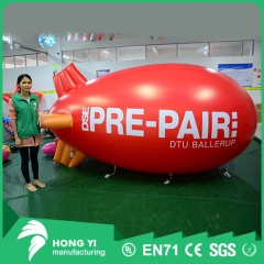 Advertising helium red inflatable rc airship outdoor