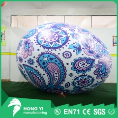 Giant inflatable color pattern printing egg balloon for outdoor advertising decoration