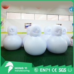 White inflatable tumbler inflatable clothing inflatable bowling model