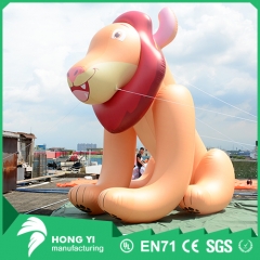 Outdoor giant inflatable cartoon lion model decoration