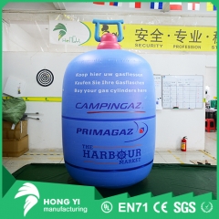Large inflatable advertising gasoline bottle is the same as advertising