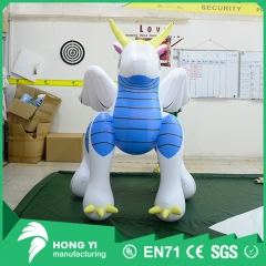 High quality PVC inflatable flying cartoon little white dragon inflatable cartoon model