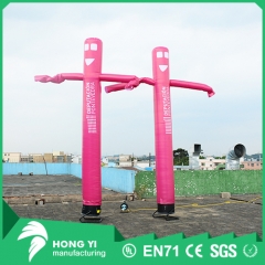 Large inflatable product pink inflatable sky dancer for outdoor advertising