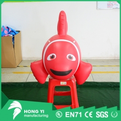 PVC inflatable red cartoon clownfish water inflatable toy