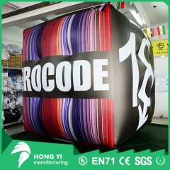 Giant high quality PVC HD pattern printing inflatable advertising cube