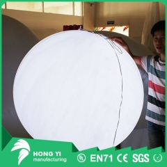 Giant white light inflatable balloon used for decoration exhibition