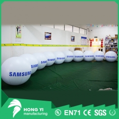 Advertising letter printing white inflatable backpack ball