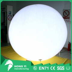 Giant inflatable white light ball for outdoor decoration