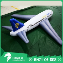 Blue tail wing pvc inflatable advertising aircraft model
