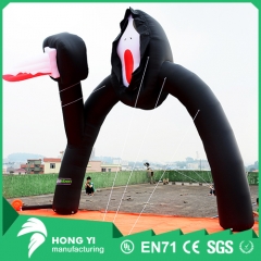Outdoor large inflatable black horror cartoon inflatable arch Halloween inflatable arch