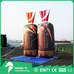 Outdoor giant inflatable bread bag for advertising and decoration