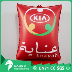 Red small inflatable bag logo printing inflatable bag inflatable pillow