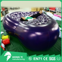 Large quality purple inflatable cushion heart-shaped inflatable cushion
