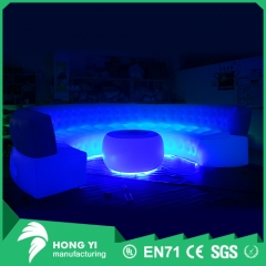 Color LED light inflatable sofa fashion party inflatable sofa