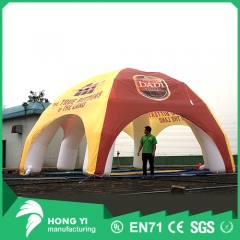 Outdoor brown camping tent HD advertising printing inflatable tent