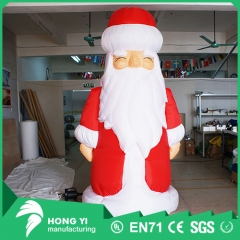 High quality large inflatable long whisk Santa Claus Christmas decoration