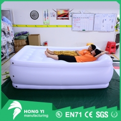 Custom household items, environmentally friendly PVC white inflatable double bed