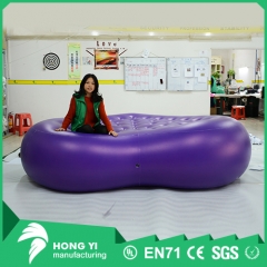 Factory direct thickening new purple heart-shaped inflatable cushion bed