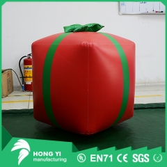 Customized quality Christmas crafts Christmas tree inflatable red gift box