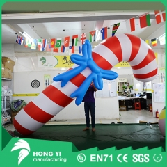 New product personality Christmas decoration inflatable Christmas tie lift candy cane